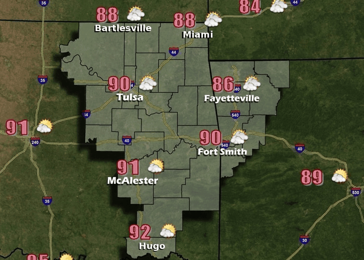 Expect triple digit heat index values midweek image