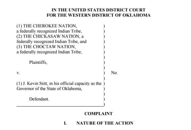 Tribes make first move to court over gaming compact dispute image