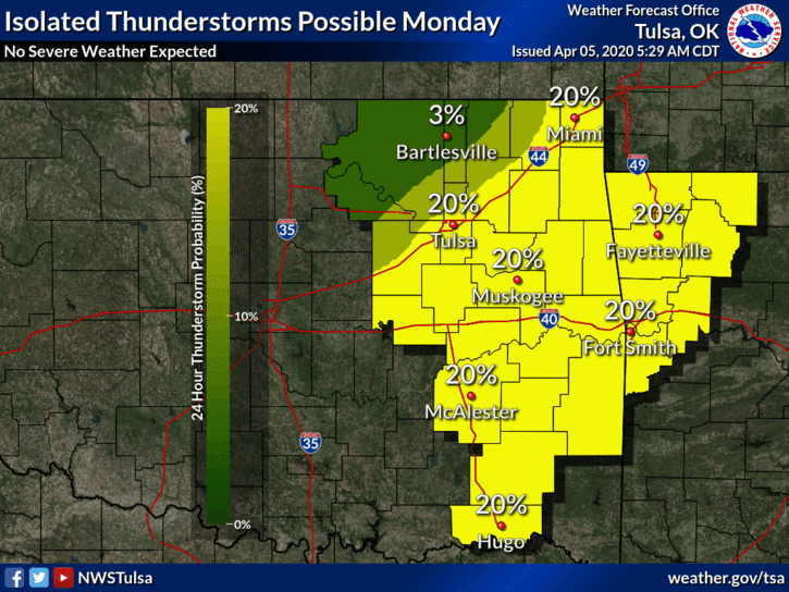 Thunderstorms and warmer temps in the week ahead  image