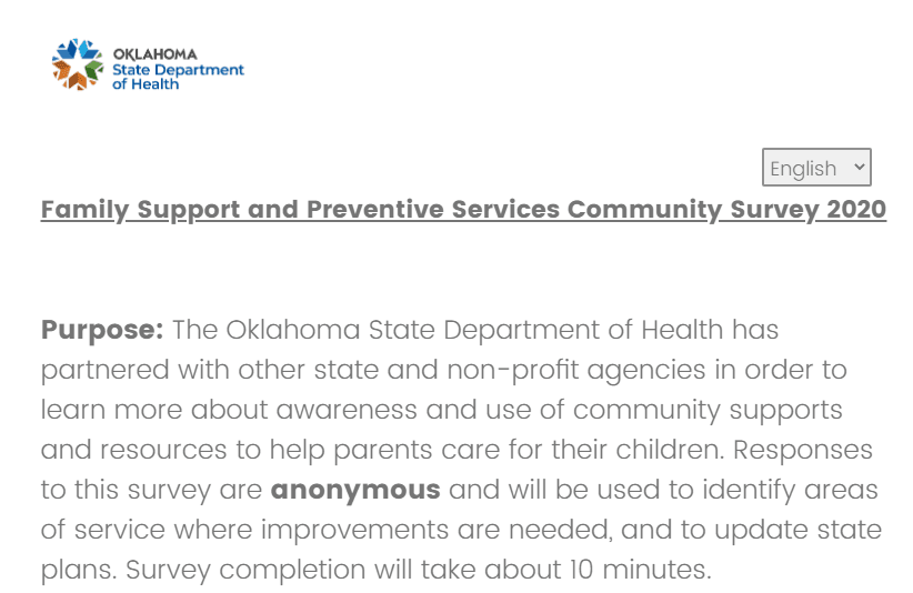 OSDH Office of Child Abuse Prevention seeks input from public image