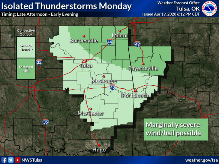 Thunderstorms expected next week, severe weather threat low image
