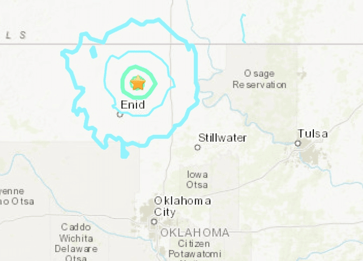 Friday’s earthquake most powerful of the year for Oklahoma image