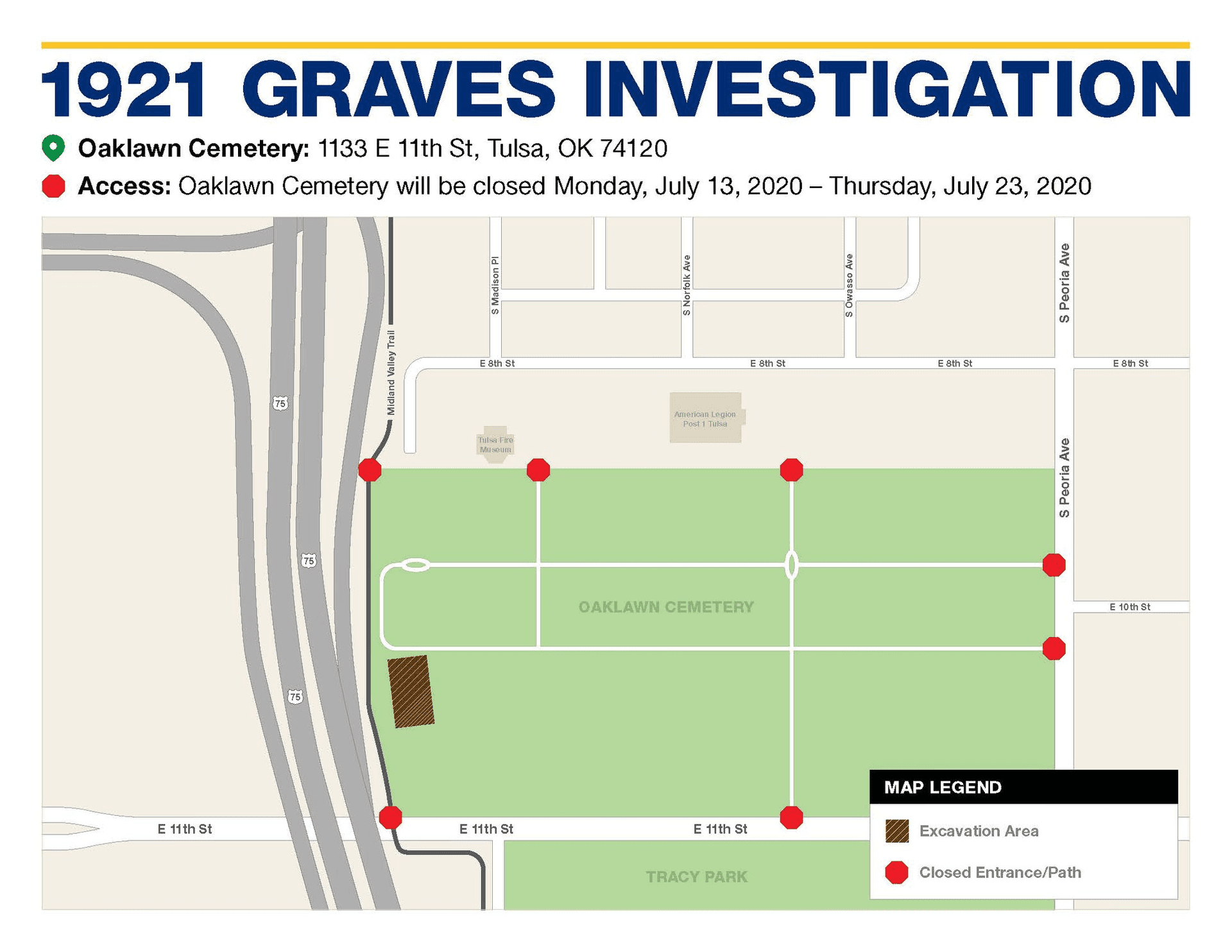 1921 Graves Test Excavation to Begin Monday, July 13 image