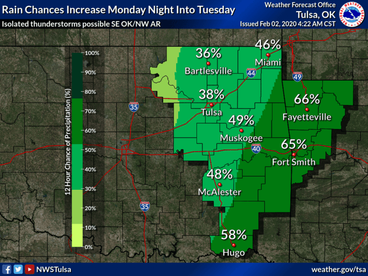 Storms late Monday into Tuesday, chance of winter weather later next week image