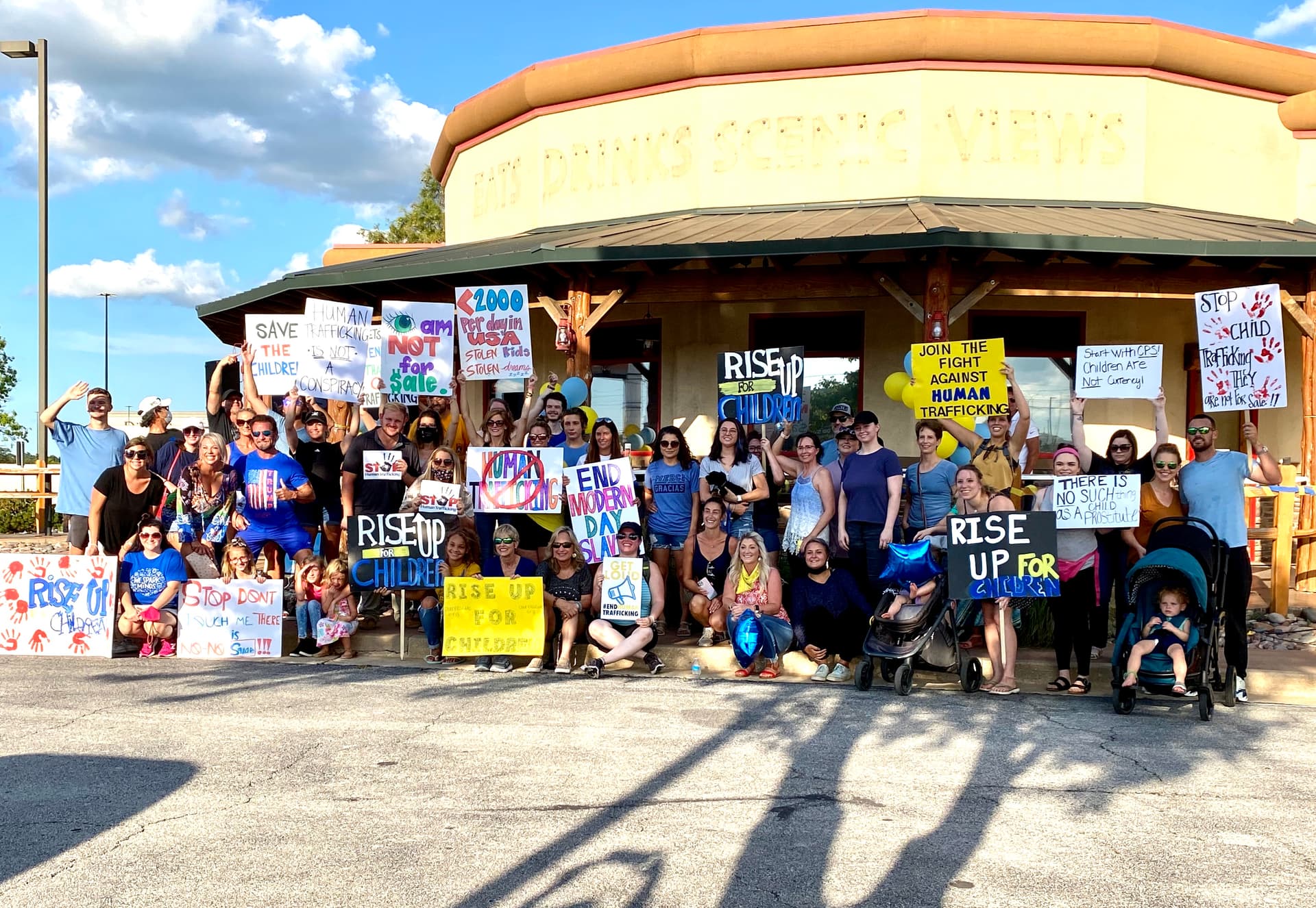 Demonstrators march to decry child trafficking  image