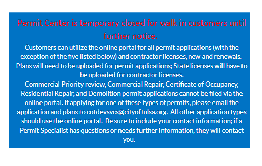 Permit Center closes due to uptick in COVID-19 cases image