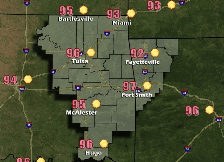 Cooler temperatures not expected until Friday  image