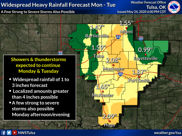 Rain continues into Memorial Day, expected throughout the week image