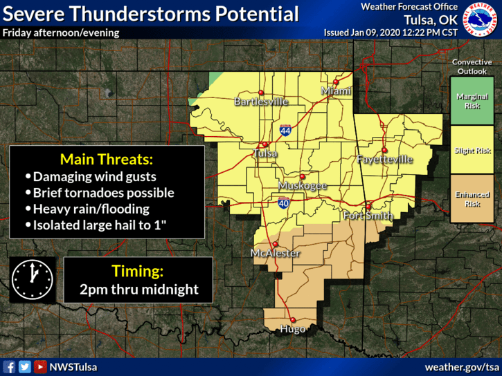 Severe weather threat Friday, winter weather Saturday image