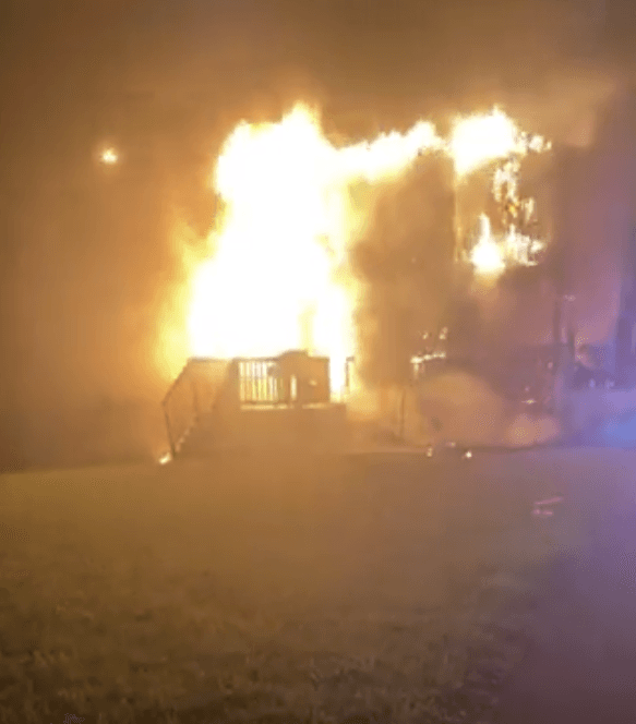House fire devastates family image