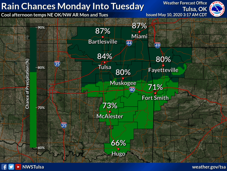 Low temps and rain to kick off next week image