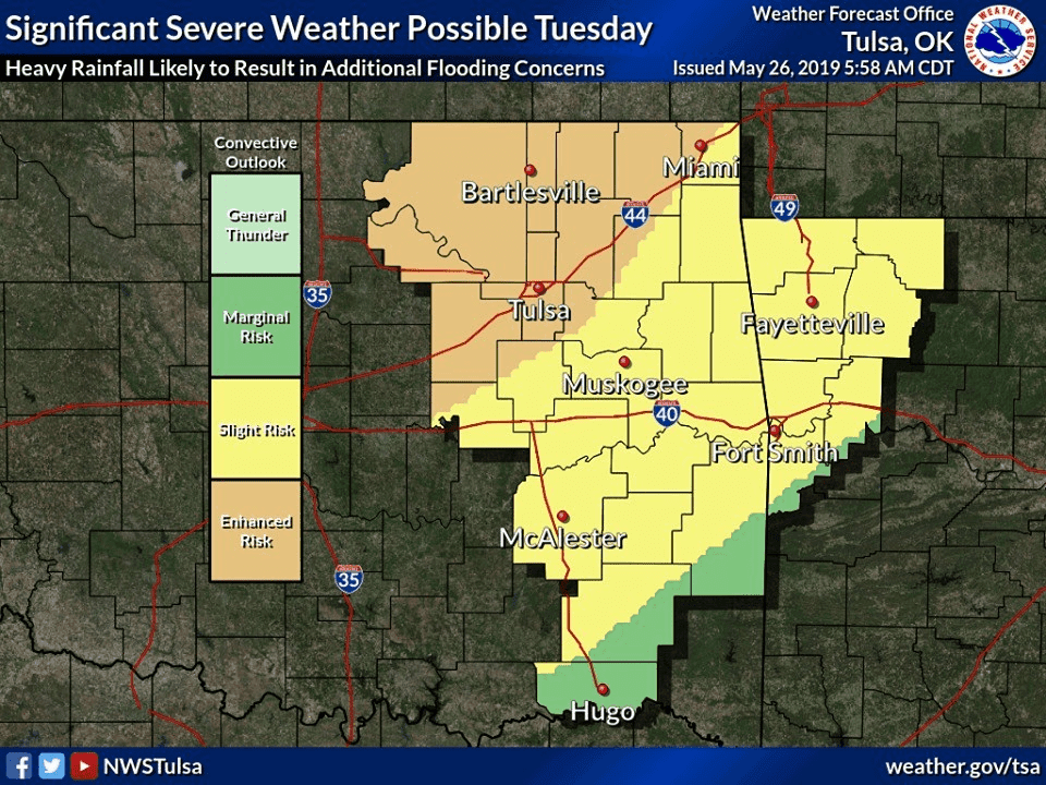 More severe weather expected Tuesday image