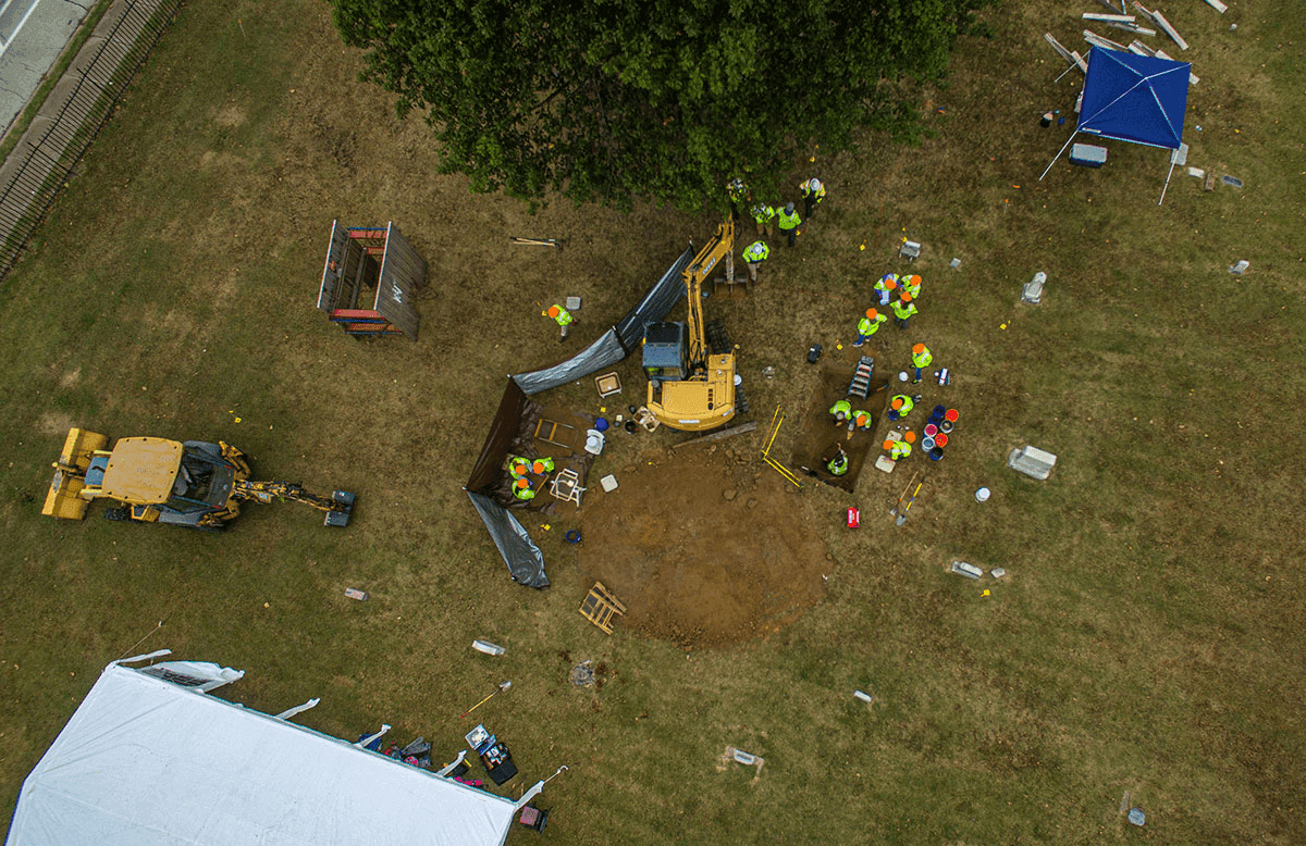A dozen coffins uncovered in possible Tulsa mass grave image