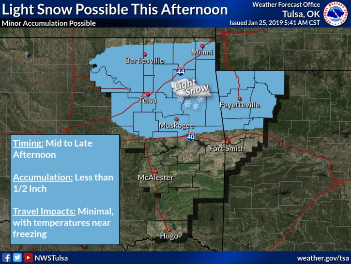 Flurries and cold weather Friday image