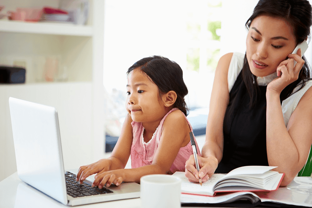 Without a break, women juggle work turbulence, parenting and getting COVID image