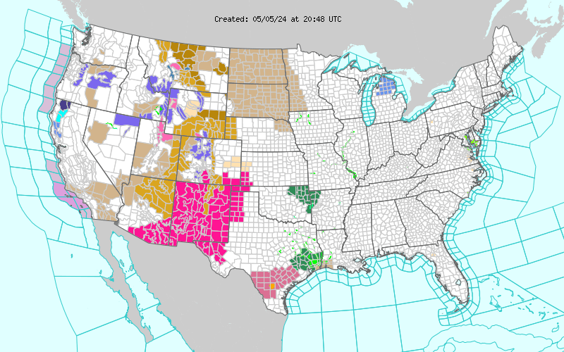 Weather across America image
