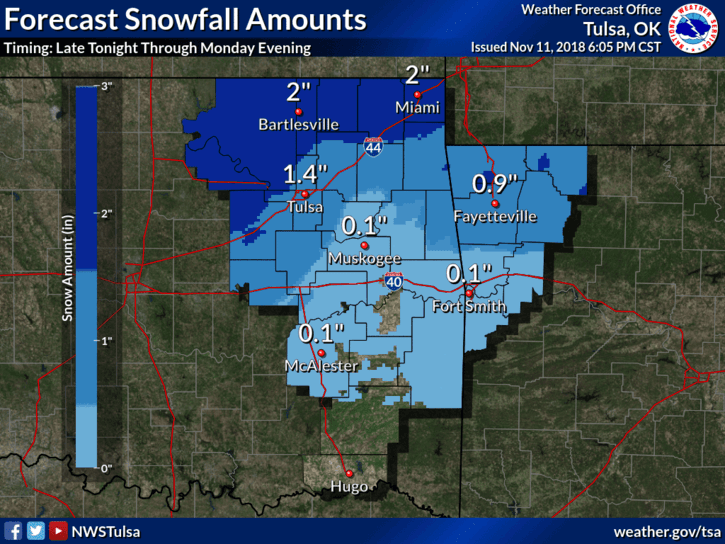 Wintry mix expected late Sunday into Monday image