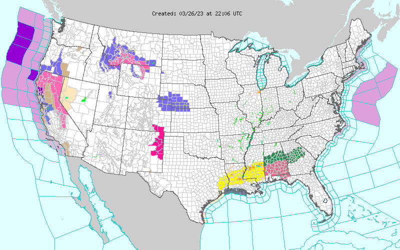 Weather across America image