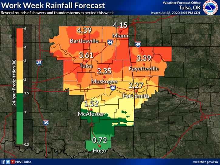 Showers and thunderstorms expected next week image