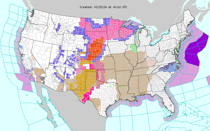Weather across America image