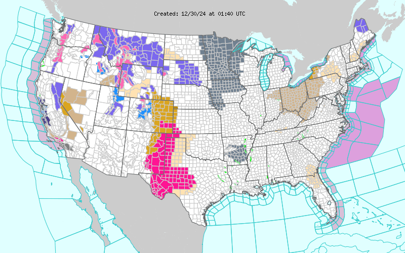 Weather across America image