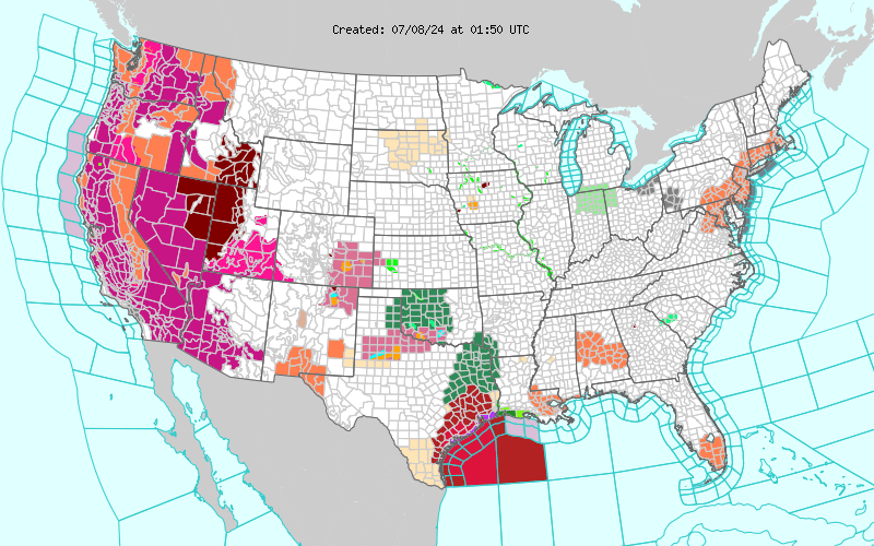 Weather across America image