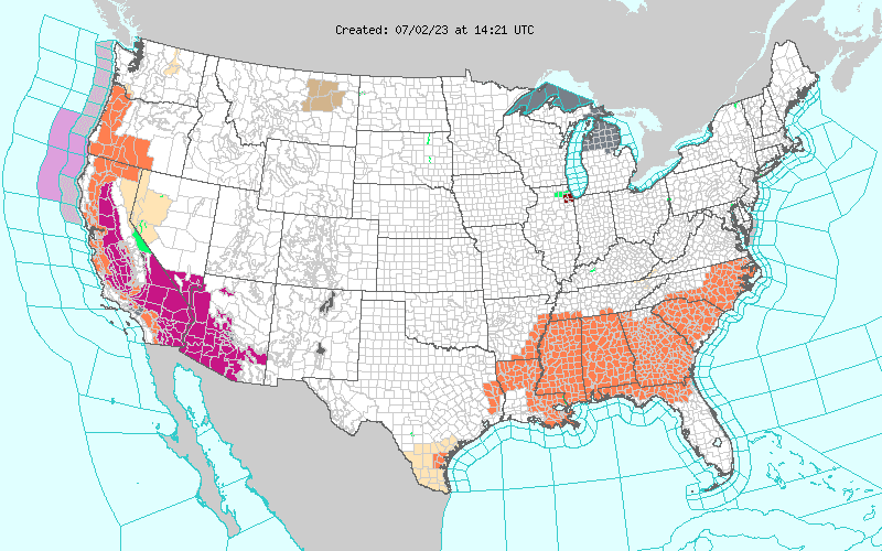 Weather across America image
