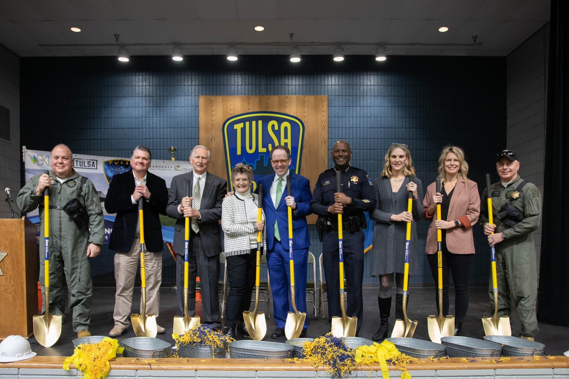 Tulsa PD breaks ground on new police heliport image