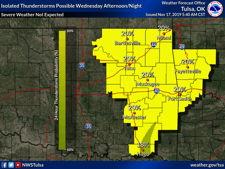 Thunderstorms possible midweek image