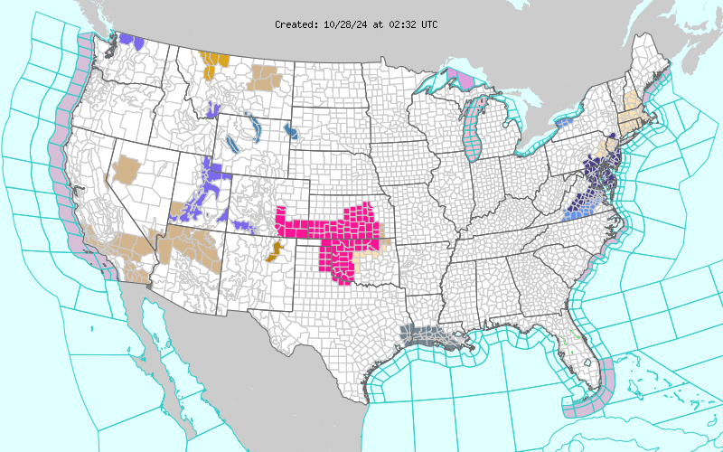 Weather across America image