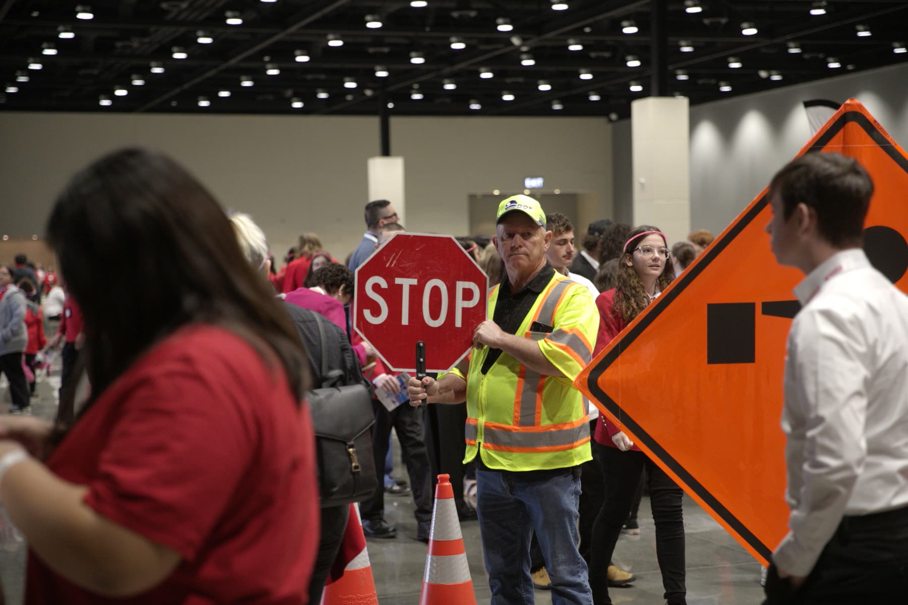 Work Zone Safe, ODOT train teen drivers in work zone safety image
