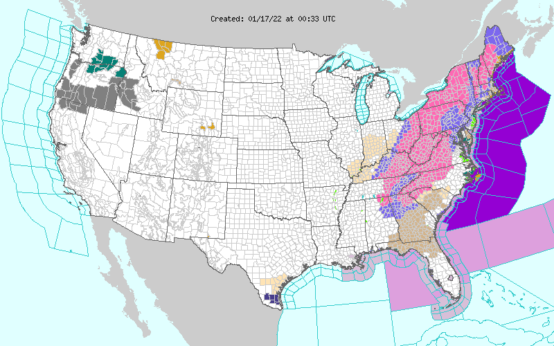 Weather across America image