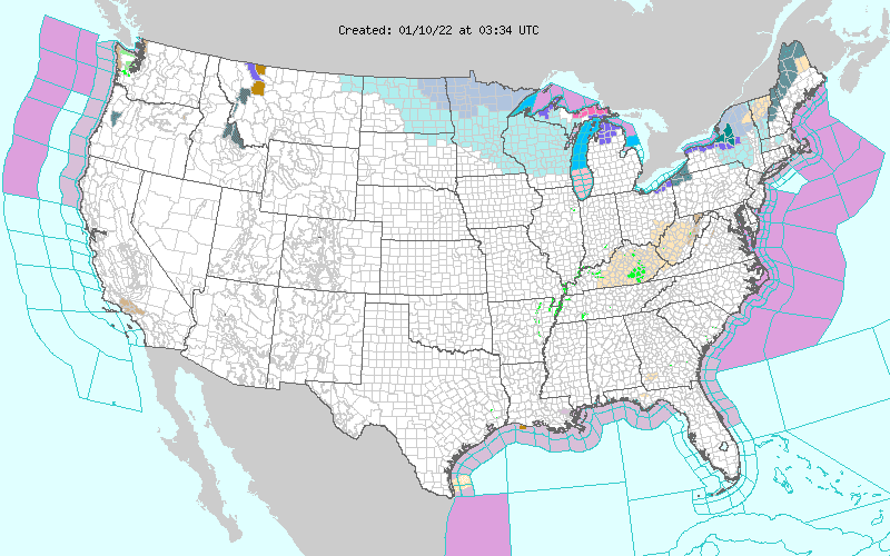 Weather across America image