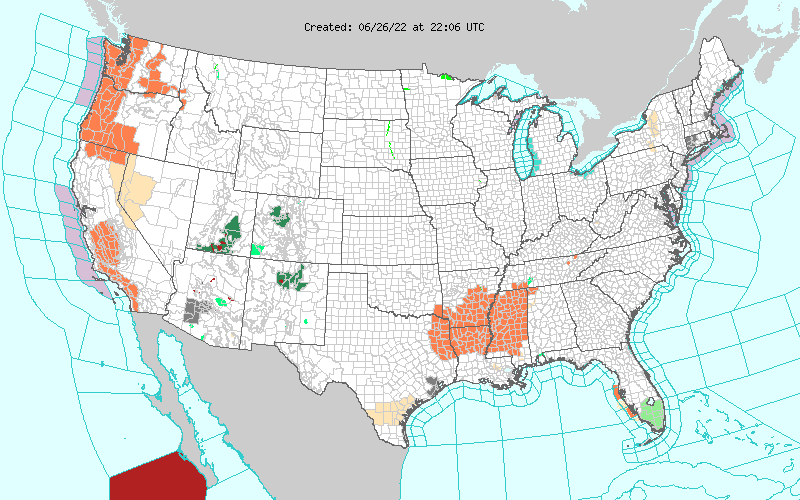 Weather across America image