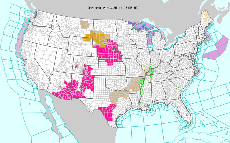 Weather across America image