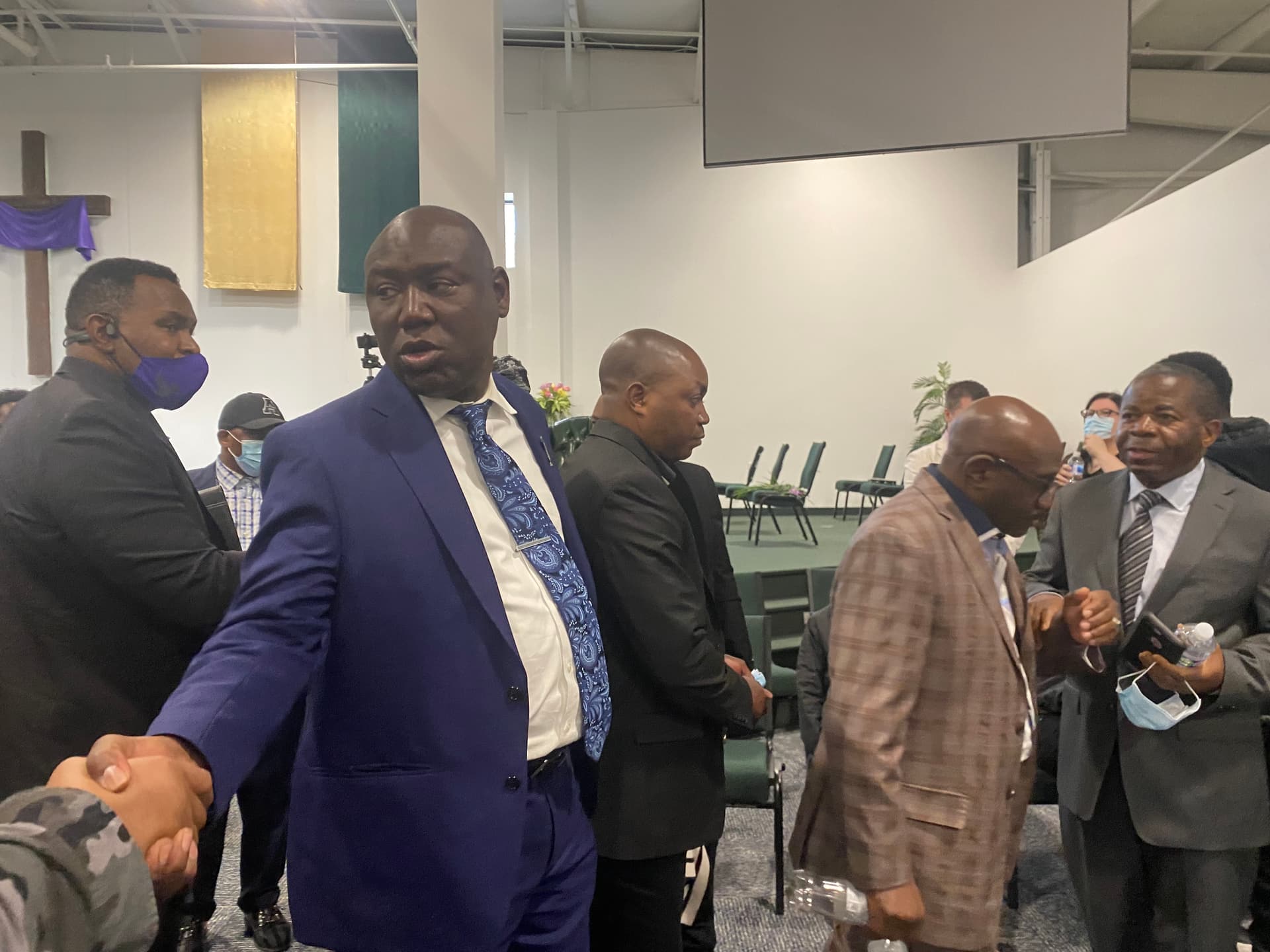 Civil Rights attorney Ben Crump speaks at forum for Patrick Lyoya image