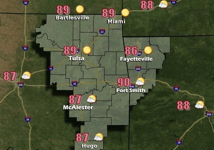 Cooler temps and thunderstorm chances for the upcoming week  image