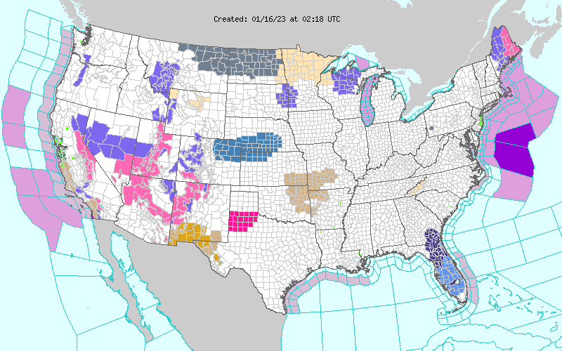 Weather across America image