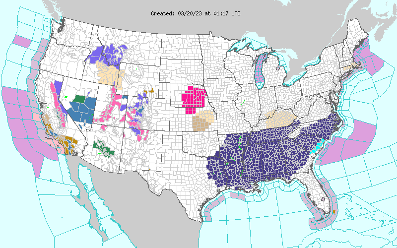 Weather across America image