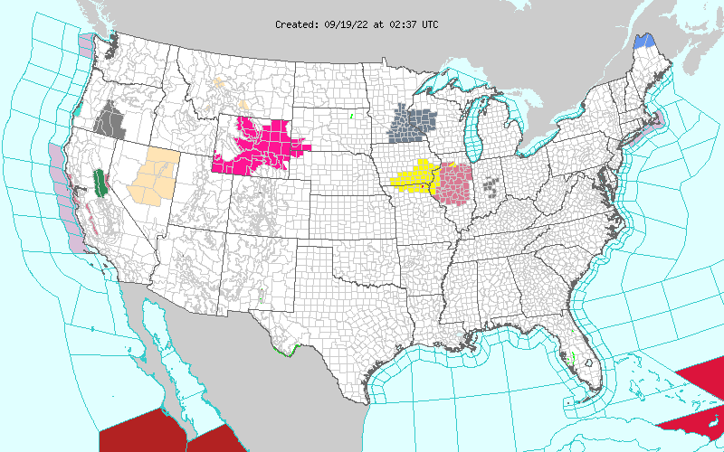 Weather across America image
