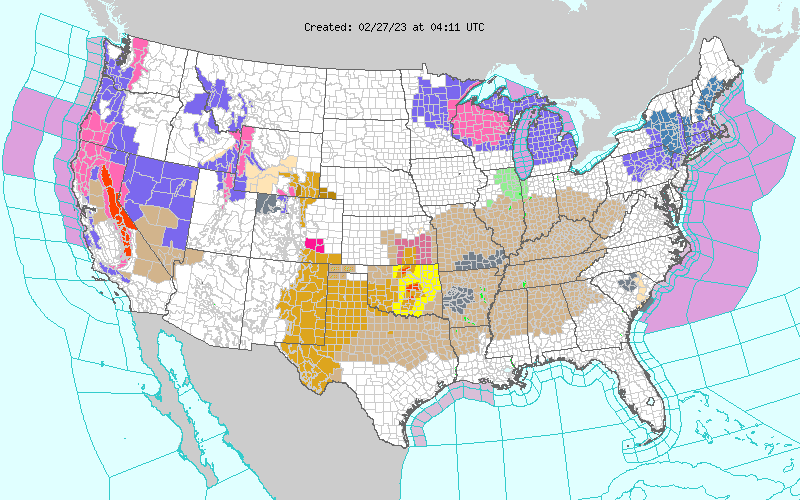 Weather across America image