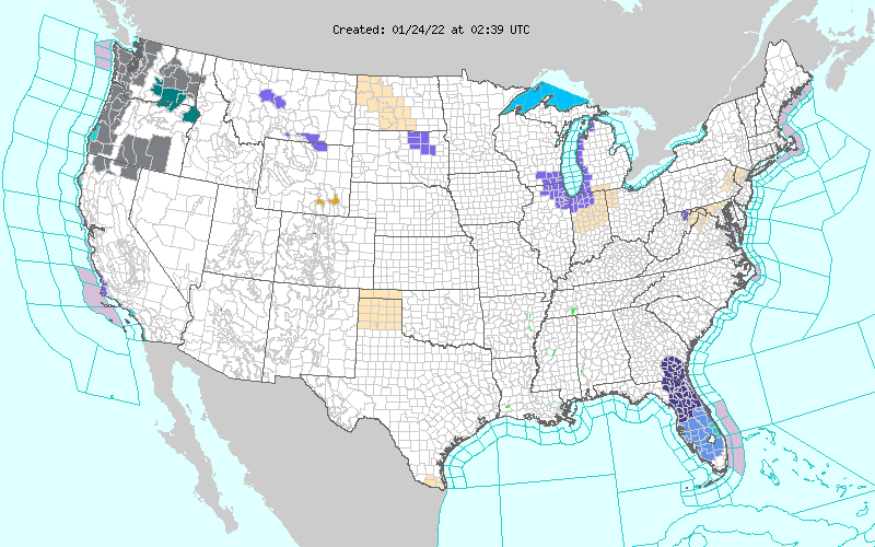 Weather across America image