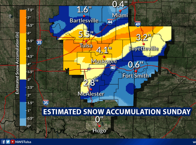 Snow chances return on Tuesday image