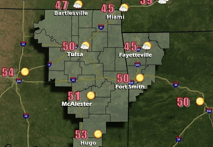 Warmer temps predicted for next week, then a drop image