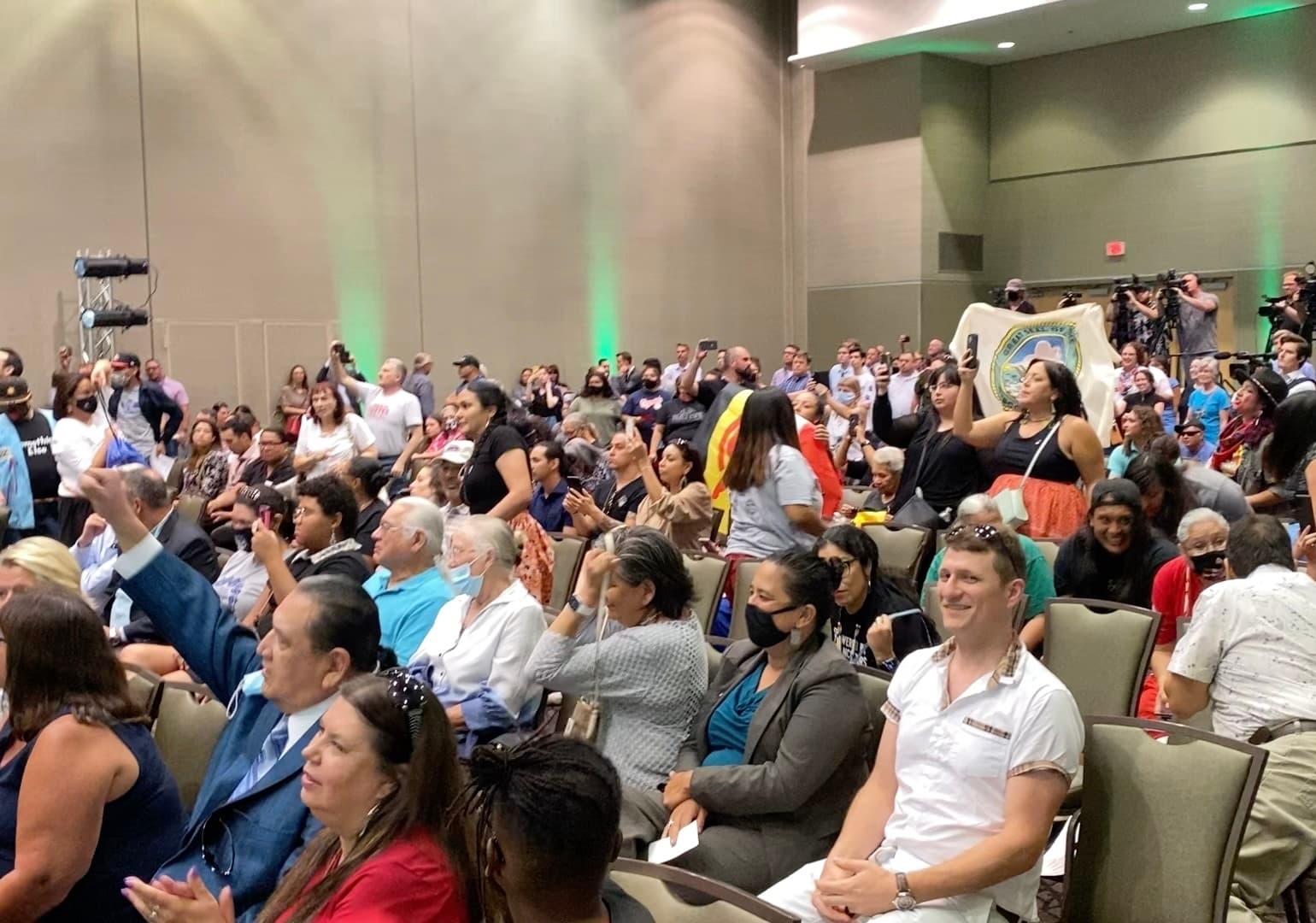 Tribal outcry deafens Stitt’s “community impact forum” image