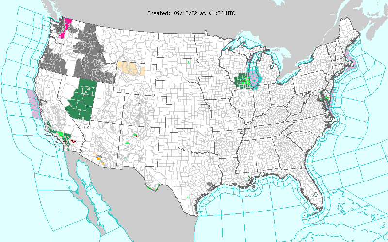 Weather across America image