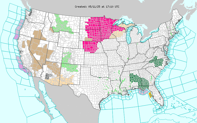 Weather across America image