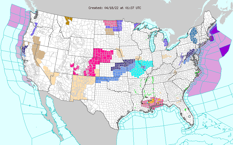 Weather across America image