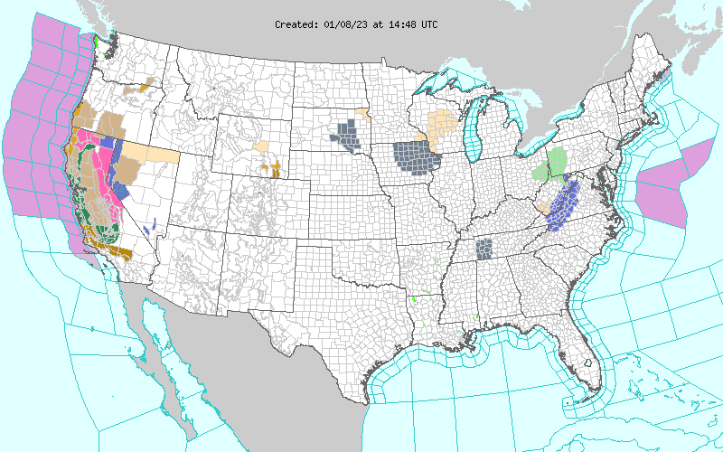 Weather across America image