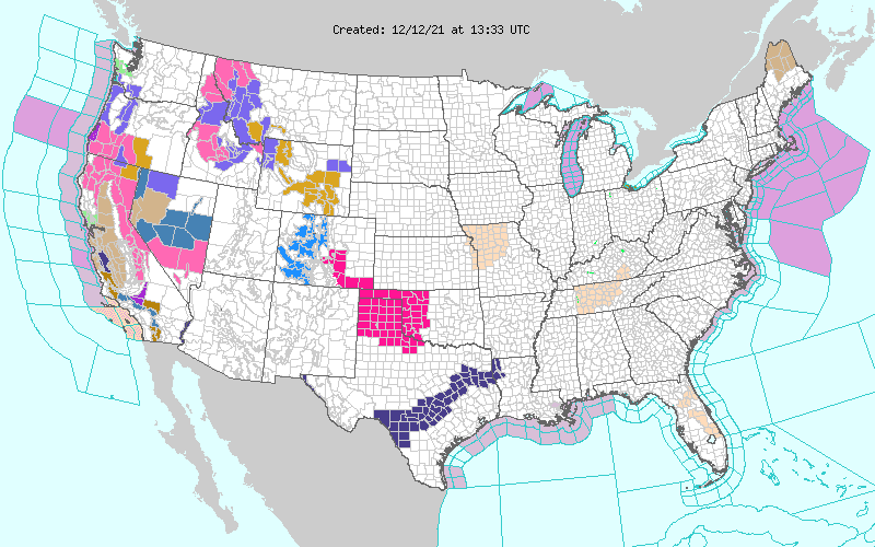 Weather across America image